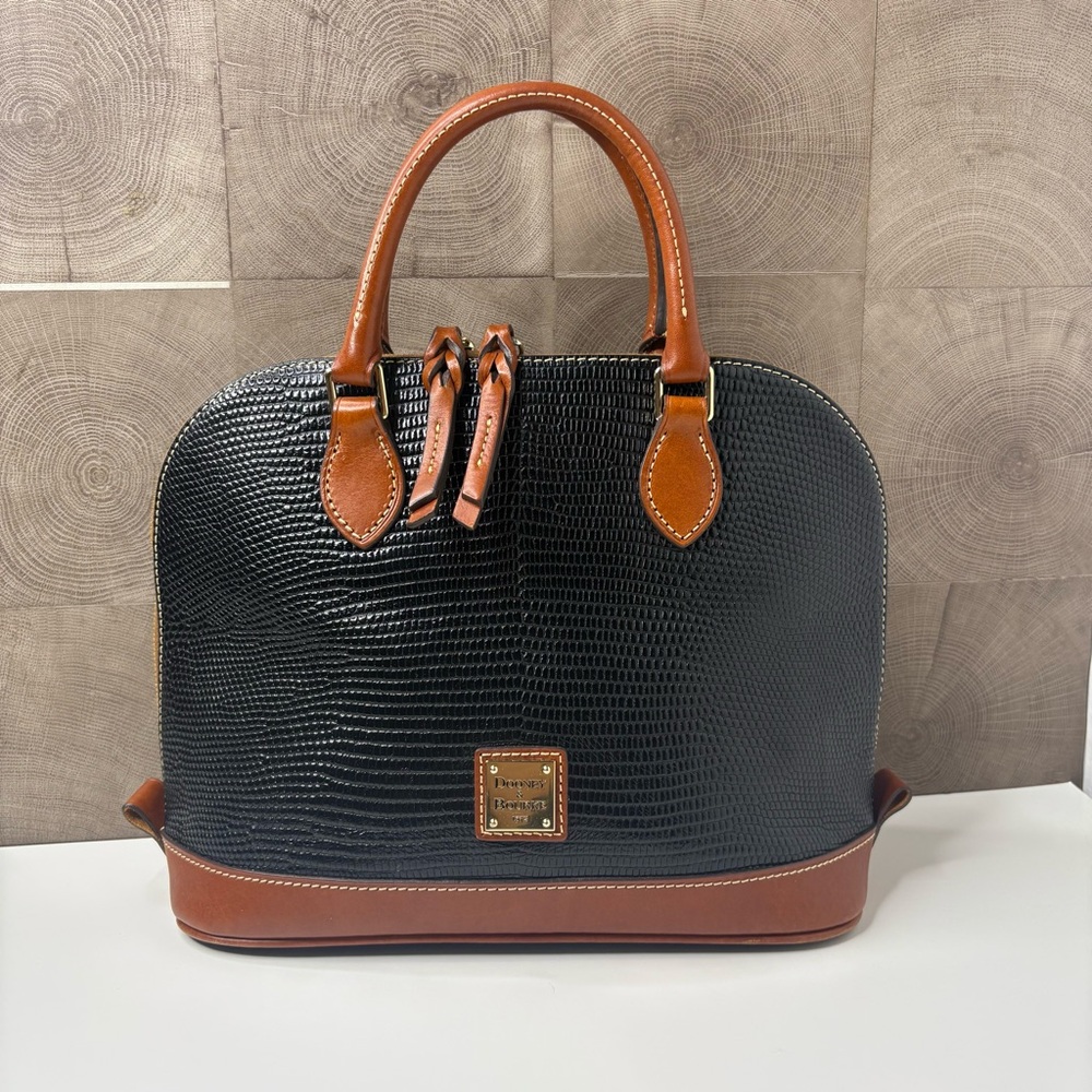 Dooney & Bourke Black Pebble Leather Purse Shoulder